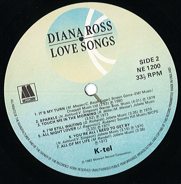 Diana Ross - Love Songs | K-Tel (NE 1200) - 3 Diana Ross - Love Songs | K-Tel (NE 1200) - 3