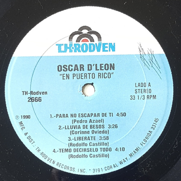 Oscar D' León - En Puerto Rico | TH-Rodven (TH-2666) - 3