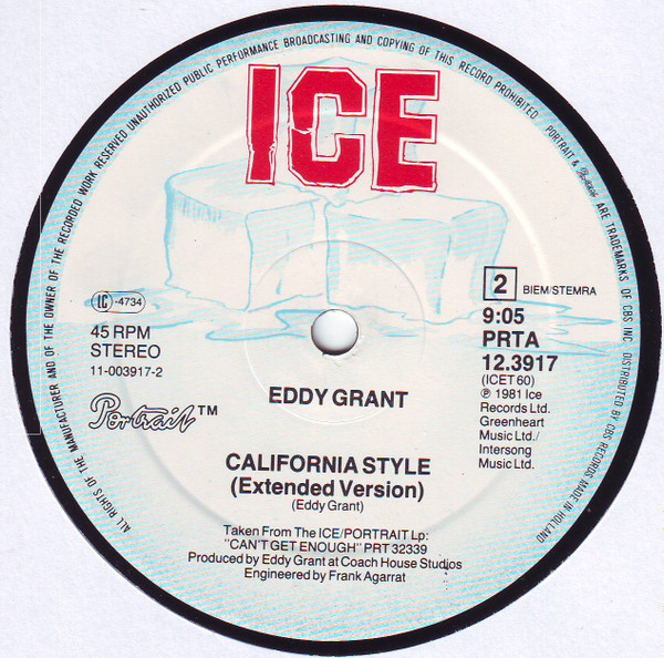 Eddy Grant - Till I Can't Take Love No More (Extended Version) | ICE (PRTA 12.3917) - 3