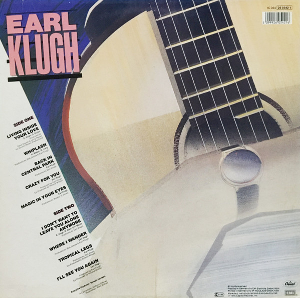 Earl Klugh - Key Notes | Capitol Records (1C 064-26 0542 1) - 2