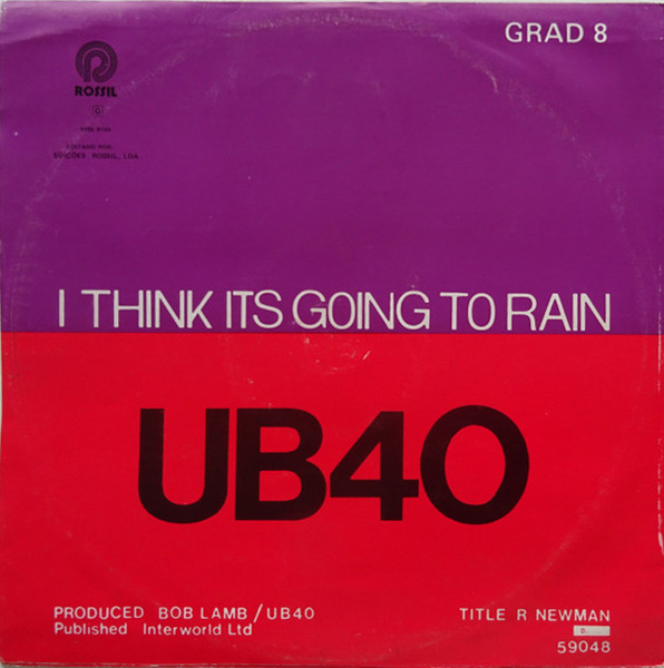 UB40 - My Way Of Thinking / I Think Its Going To Rain Today | Graduate Records (12 GRAD 8) - 2 UB40 - My Way Of Thinking / I Think Its Going To Rain Today | Graduate Records (12 GRAD 8) - 2