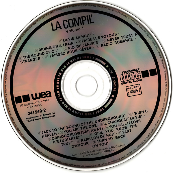 Various - La Compil' Volume 1 | Wea Music (241540-2) - 3