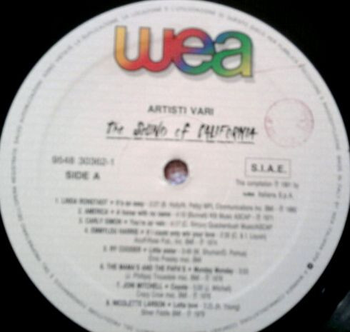Various - The Sound Of California | WEA (9548 30362-1) - 3 Various - The Sound Of California | WEA (9548 30362-1) - 3