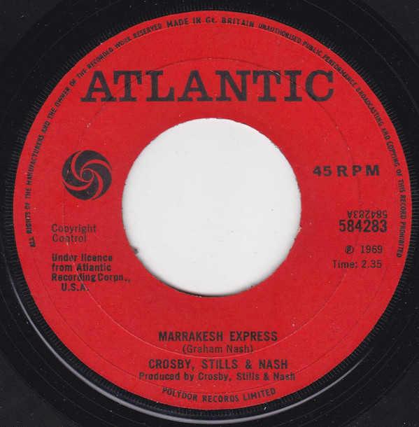 Crosby, Stills & Nash - Marrakesh Express | Atlantic (584283) - main