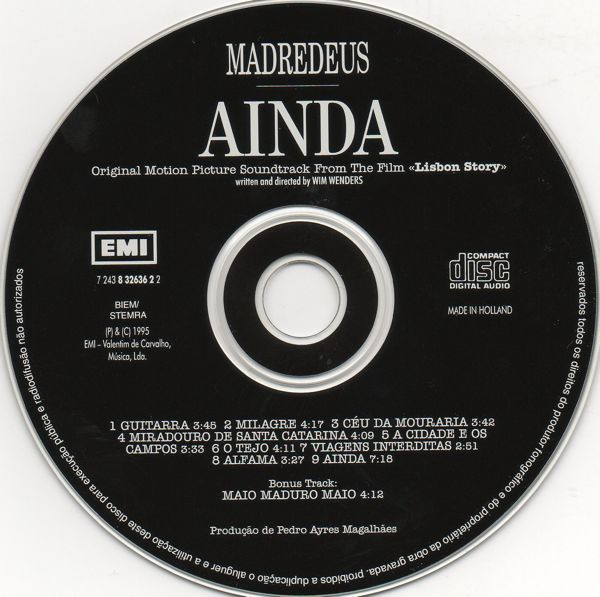 Madredeus - Ainda | EMI (7 243 8 32636 2 2) - 3