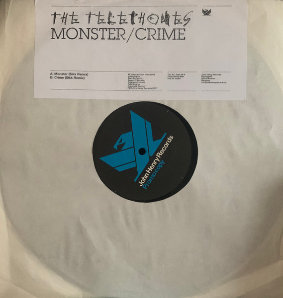 The Telephones - Monster | John Henry Records (John 05-6)