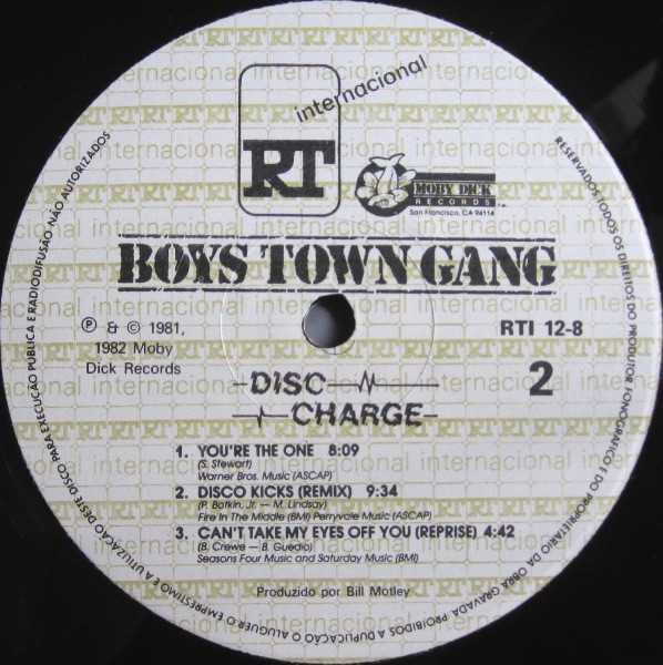 Boys Town Gang - Disc Charge | Moby Dick Records (RTI 12-8) - 4 Boys Town Gang - Disc Charge | Moby Dick Records (RTI 12-8) - 4
