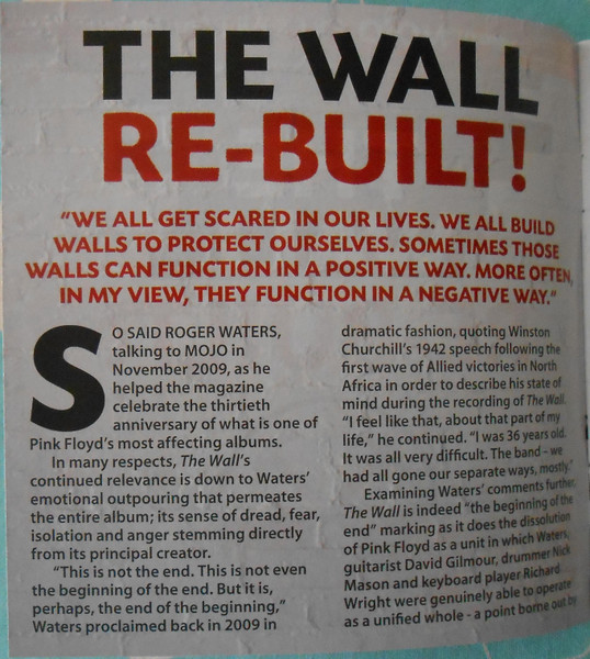 Various - The Wall Re-Built! (Mojo Presents Pink Floyd's 1979 Masterpiece Re-Recorded) | Cherry Red (MOJOCDD1002) - 2