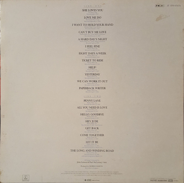 The Beatles - 20 Greatest Hits | Parlophone (2C 070-07.674) - 3 The Beatles - 20 Greatest Hits | Parlophone (2C 070-07.674) - 3