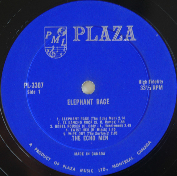 The Echo Men - Elephant Rage | Plaza (PL3307) - 3 The Echo Men - Elephant Rage | Plaza (PL3307) - 3