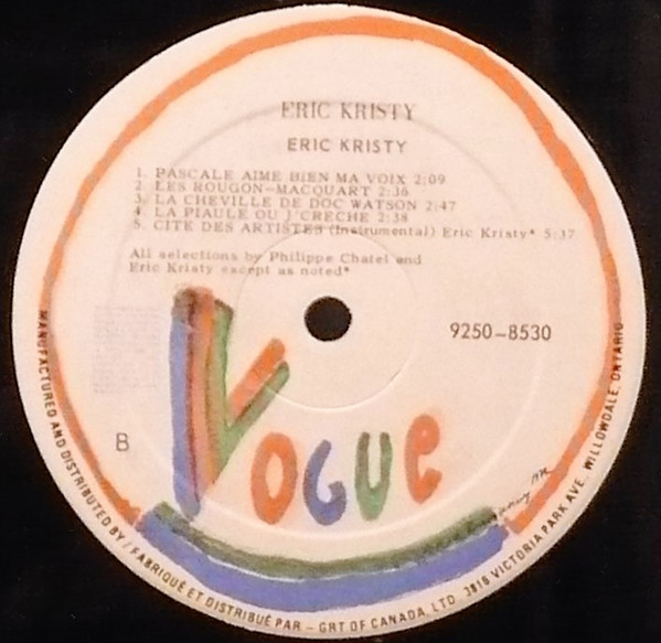 Eric Kristy - Rue De La Tombe Issoire | Vogue (9250-8530) - 2 Eric Kristy - Rue De La Tombe Issoire | Vogue (9250-8530) - 2