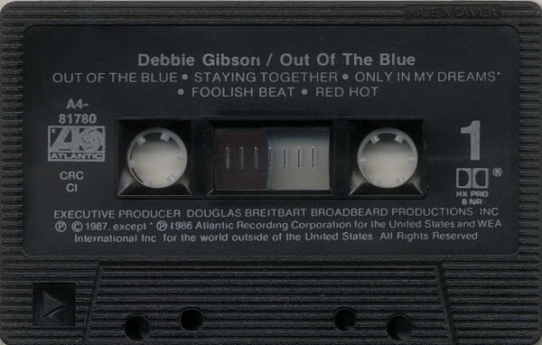 Debbie Gibson - Out Of The Blue [Cassette] | Atlantic (A4-81780) - 3