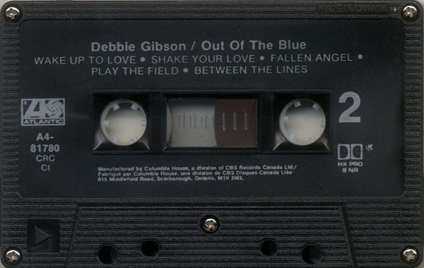 Debbie Gibson - Out Of The Blue [Cassette] | Atlantic (A4-81780) - 4