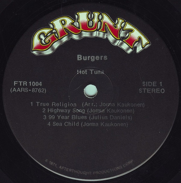 Hot Tuna - Burgers | Grunt (FTR-1004) - 4 Hot Tuna - Burgers | Grunt (FTR-1004) - 4