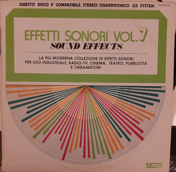 No Artist - Sound Effects 7 - Effetti Sonori Vol. 7 | Vedette Records (VSM 38568) - main