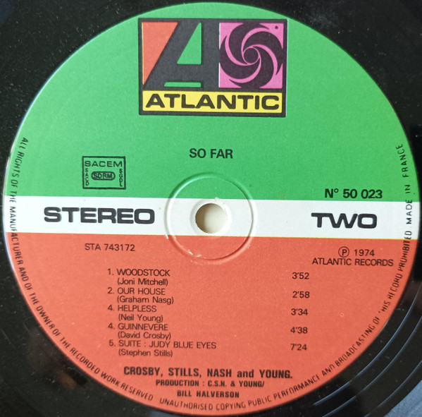 Crosby, Stills, Nash & Young - So Far | Atlantic (50 023) - 4