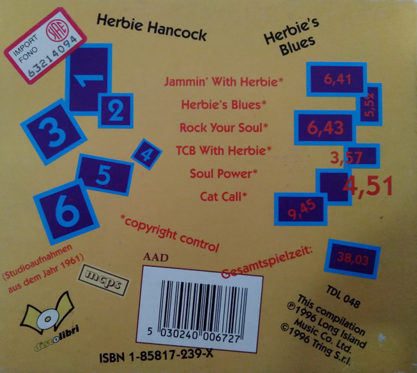 Herbie Hancock - Herbie's Blues | Discolibri (TDL 048) - 2 Herbie Hancock - Herbie's Blues | Discolibri (TDL 048) - 2
