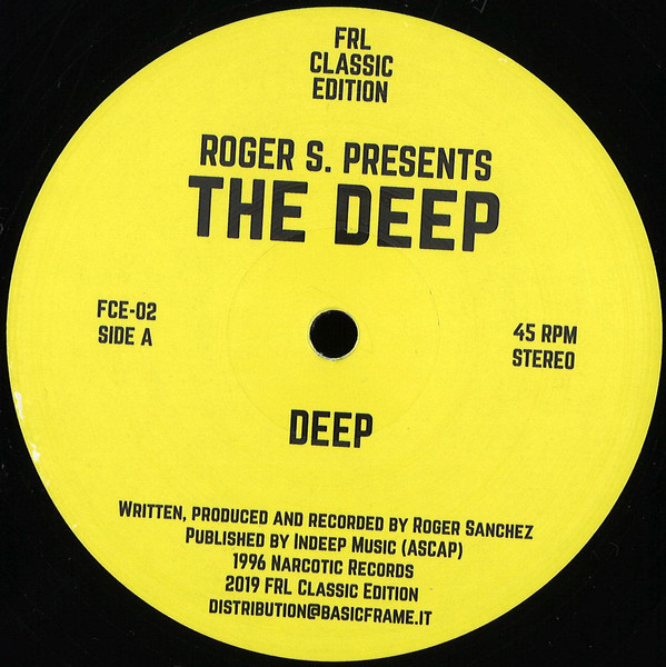 Roger Sanchez Presents The Deep - Deep / Vibe | FRL Classic Edition (FCE-02)