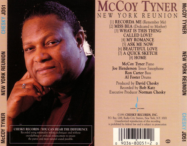 McCoy Tyner Quartet , Joe Henderson , Ron Carter , Al Foster - New York Reunion | Chesky Records (JD51) - main