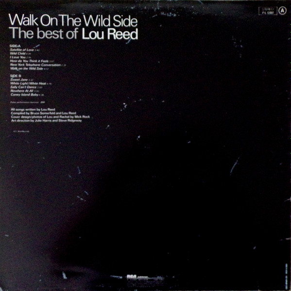 Lou Reed - Walk On The Wild Side - The Best Of Lou Reed | RCA Victor (PL 12001) - 2 Lou Reed - Walk On The Wild Side - The Best Of Lou Reed | RCA Victor (PL 12001) - 2