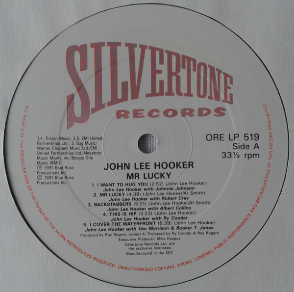 John Lee Hooker - Mr. Lucky | Silvertone Records (ORE LP 519)