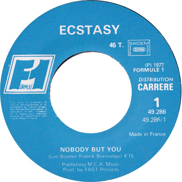 Ecstasy - Nobody But You | Formule 1 (49.286) - 3