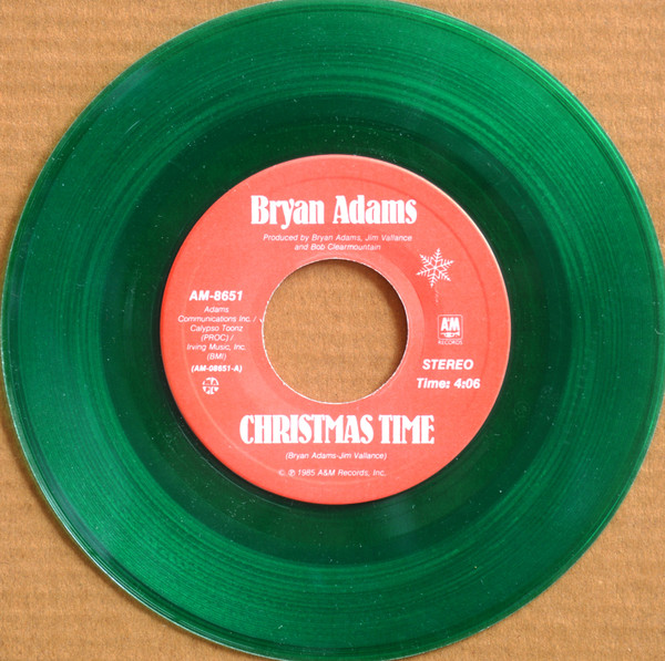 Bryan Adams - Christmas Time | A&M Records (AM-8651) - 2