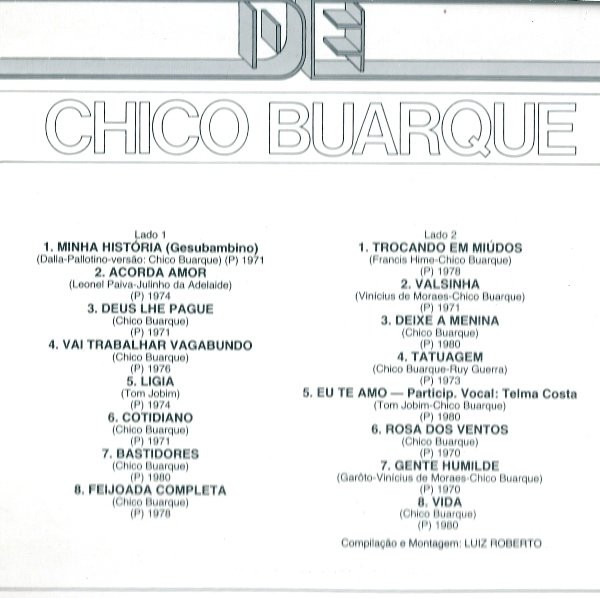 Chico Buarque - O Prestígio De Chico Buarque | Fontana (6488 129) - 4