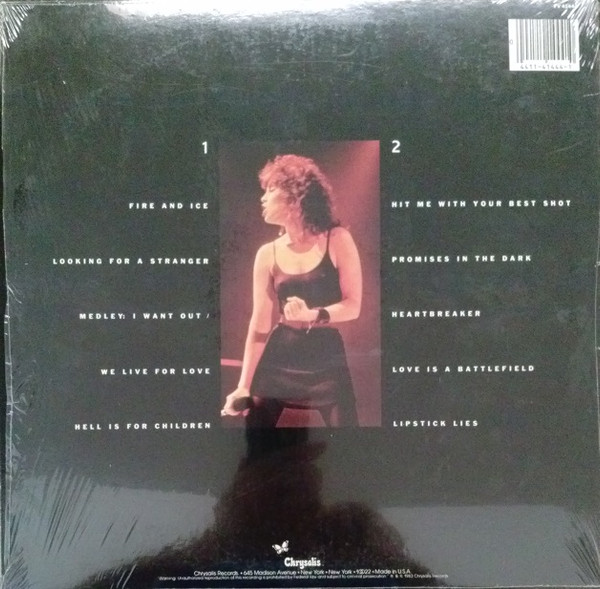 Pat Benatar - Live From Earth | Chrysalis (FV 41444) - 2 Pat Benatar - Live From Earth | Chrysalis (FV 41444) - 2