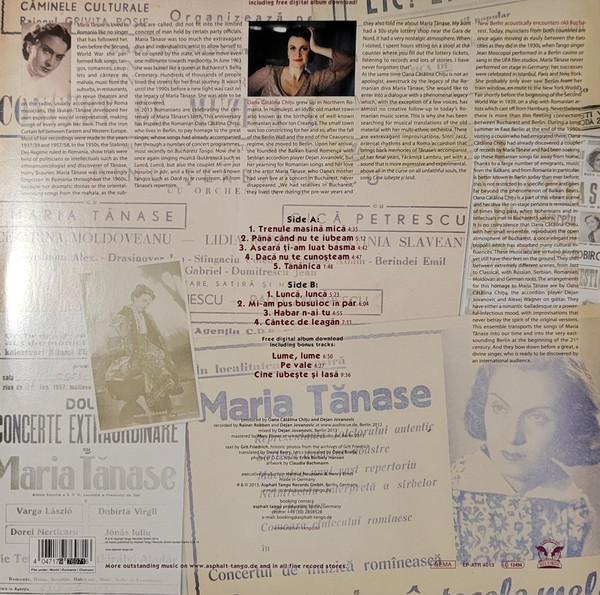 Oana Cătălina Chițu - Divine - Romanian Songs From The Repertoaire Of Maria Tănase (1913 - 1963) | Asphalt Tango Records (LP-ATR 4013) - 2 Oana Cătălina Chițu - Divine - Romanian Songs From The Repertoaire Of Maria Tănase (1913 - 1963) | Asphalt Tango Records (LP-ATR 4013) - 2