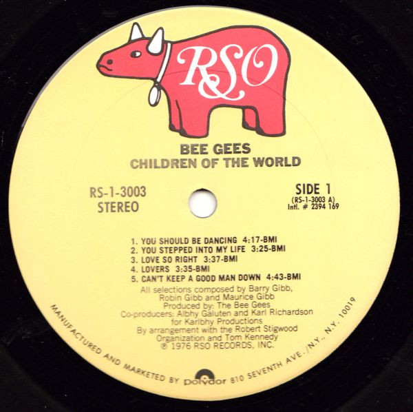 Bee Gees - Children Of The World | RSO (RS-1-3003) - 3 Bee Gees - Children Of The World | RSO (RS-1-3003) - 3