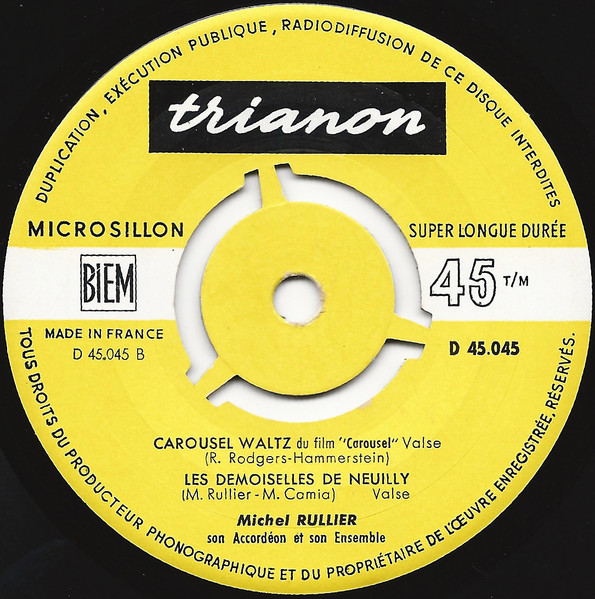 Michel Rullier Et Son Ensemble , Michel Rullier Et Son Ensemble - Marche Des Mineurs | Trianon (45.045) - 4