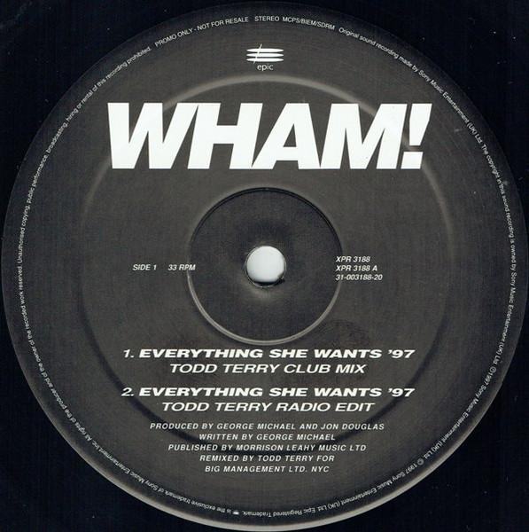 Wham! - Everything She Wants '97 | Epic (SAMPMS 4662) - 3 Wham! - Everything She Wants '97 | Epic (SAMPMS 4662) - 3
