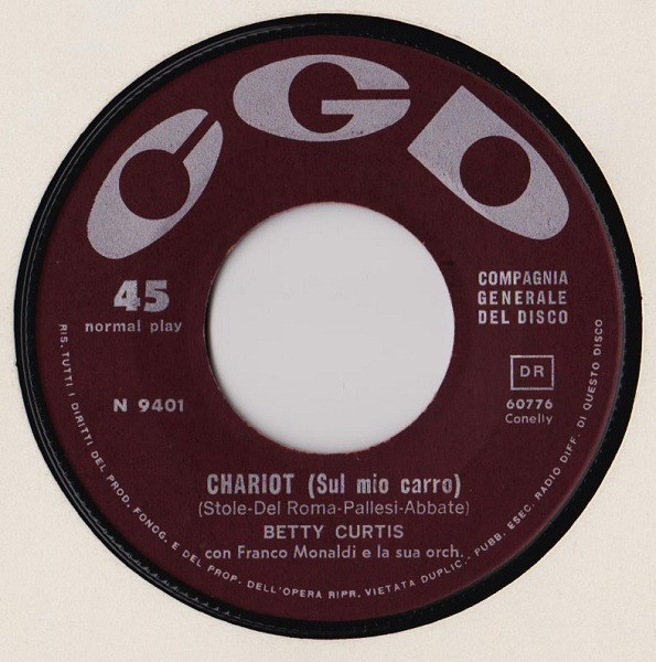Betty Curtis - Chariot | CGD (N 9401) - 3
