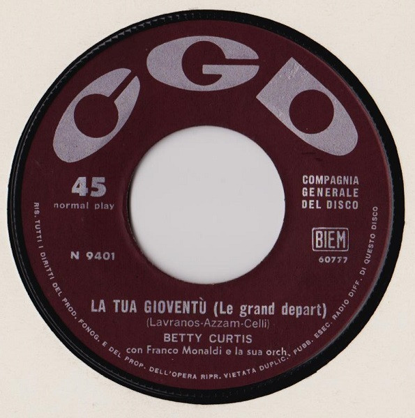 Betty Curtis - Chariot | CGD (N 9401) - 4