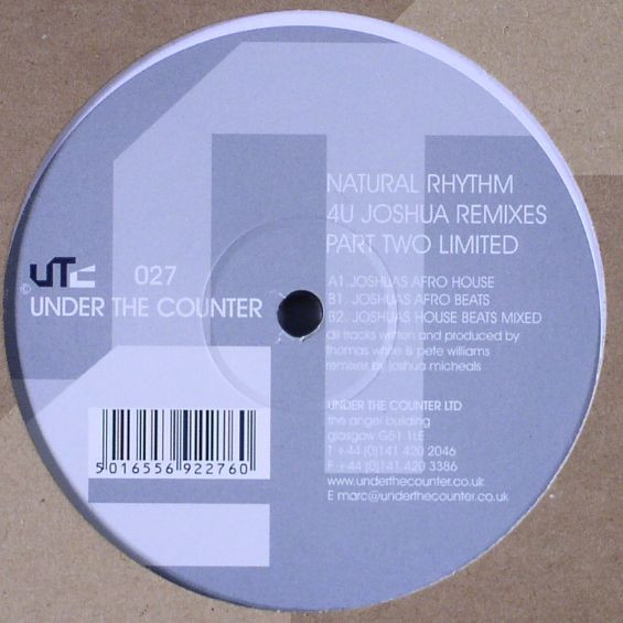 Natural Rhythm - 4U (Joshua Remixes Part Two Limited) | Under The Counter (UTC 027) - main Natural Rhythm - 4U (Joshua Remixes Part Two Limited) | Under The Counter (UTC 027) - main