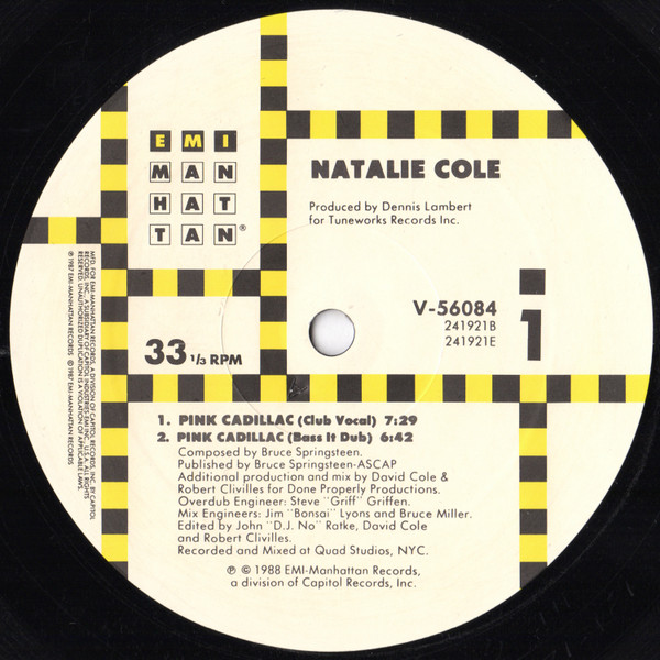 Natalie Cole - Pink Cadillac | EMI-Manhattan Records (V-56084)
