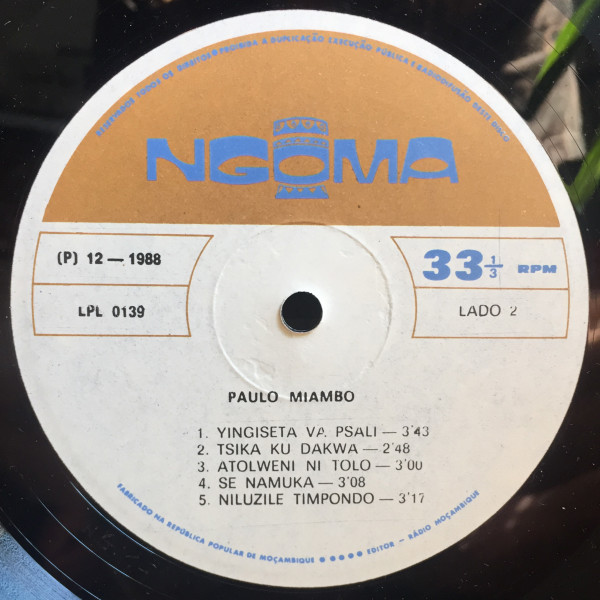 Paulo Miambo - XR 3 | Ngoma (LPL 0139) - 4