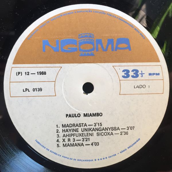 Paulo Miambo - XR 3 | Ngoma (LPL 0139) - 3