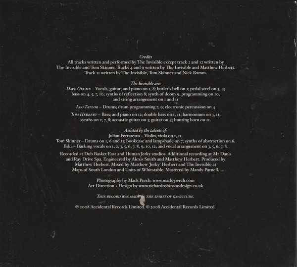 The Invisible - The Invisible | Accidental (AC28CD) - 4