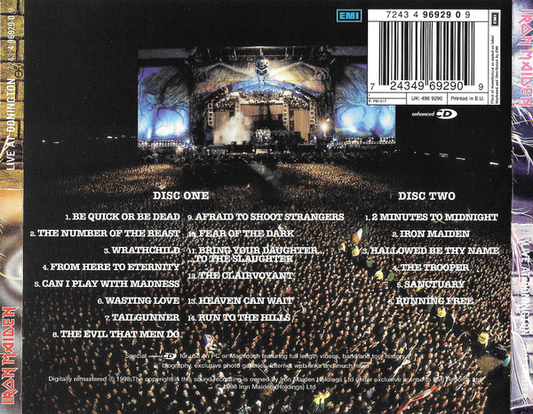 Iron Maiden - Live At Donington | EMI (7243 4 96929 0 9) - 2