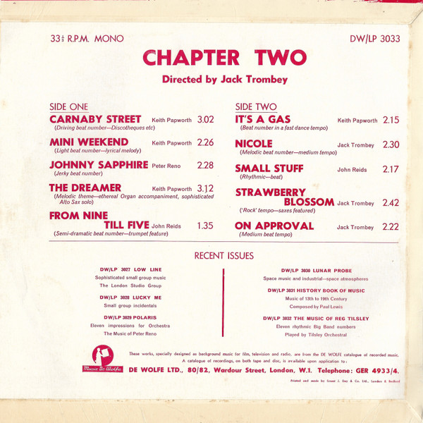 Beat Group - Chapter Two | Music De Wolfe (DW/LP 3033) - 2