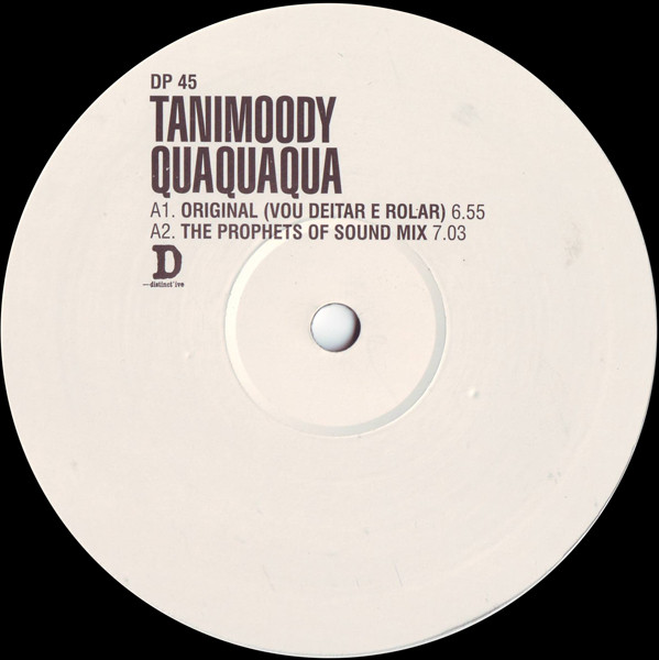 Tanimoody - Quaquaqua | Distinct'ive Records (DP 45) - main