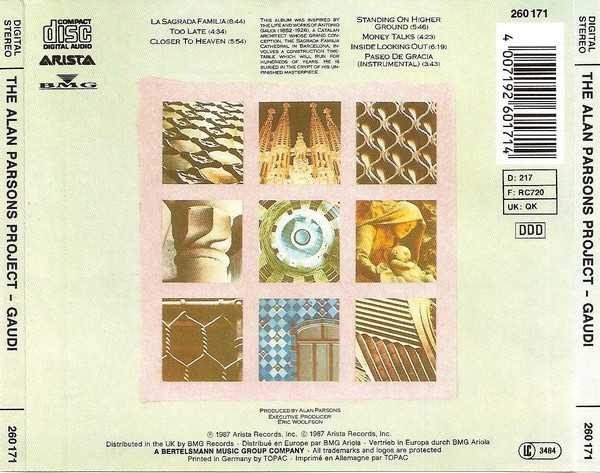 The Alan Parsons Project - Gaudi | Arista (260 171) - 2