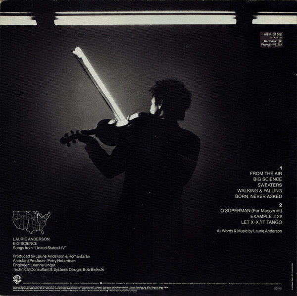 Laurie Anderson - Big Science | Warner Bros. Records (WB K 57 002 (BSK 3674)) - 2 Laurie Anderson - Big Science | Warner Bros. Records (WB K 57 002 (BSK 3674)) - 2