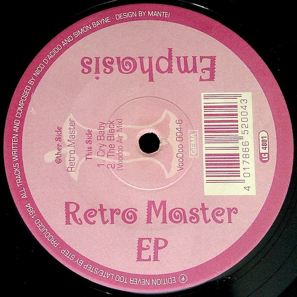 Emphasis - Retro Master EP | VooDoo Records (VooDoo 004-6) - main Emphasis - Retro Master EP | VooDoo Records (VooDoo 004-6) - main