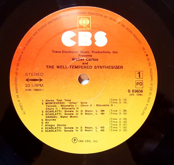 Walter Carlos - The Well-Tempered Synthesizer | CBS (S 63656) - 3 Walter Carlos - The Well-Tempered Synthesizer | CBS (S 63656) - 3