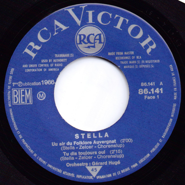 Stella - Le Folklore Auvergnat | RCA Victor (86.141 M) - 3