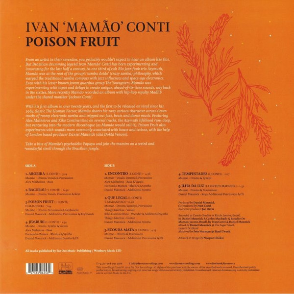 Ivan Conti - Poison Fruit | Far Out Recordings (FARO208LP) - 2 Ivan Conti - Poison Fruit | Far Out Recordings (FARO208LP) - 2