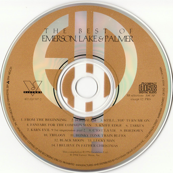 Emerson, Lake & Palmer - The Best Of Emerson, Lake & Palmer [CD] | Victory (422 828 587-2) - 3
